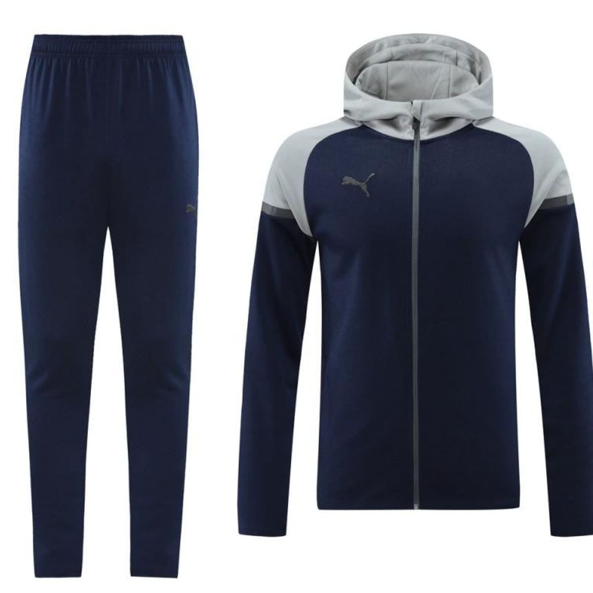 2024 Puma Navy/Grey Full Zipper Jacket +Long Pants