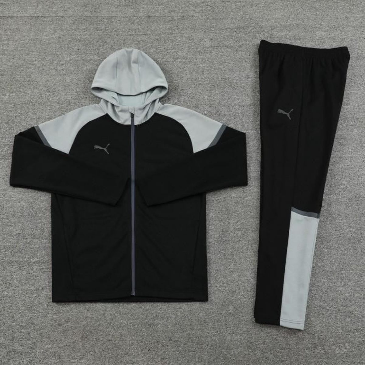 2024 Puma Black/Grey Full Zipper Jacket +Long Pants