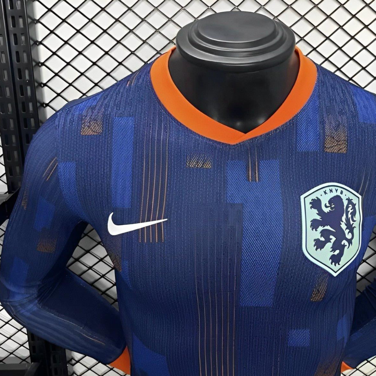 Player Version 2024 Netherlands Away Long Sleeve Jersey