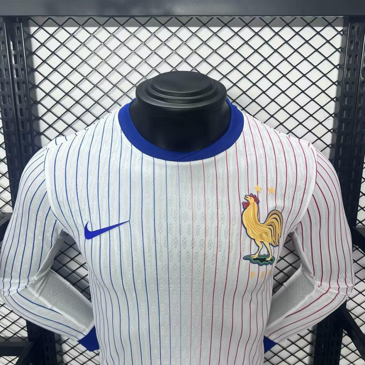 Player Version 2024 France Away Long Sleeve Jersey