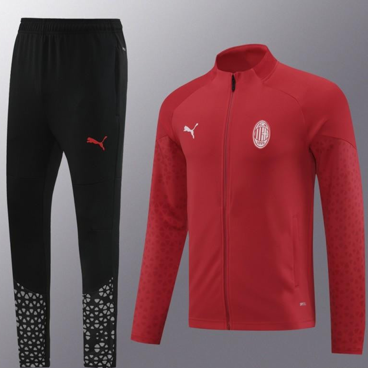 23/24 AC Milan Full Zipper Jacket+Pants