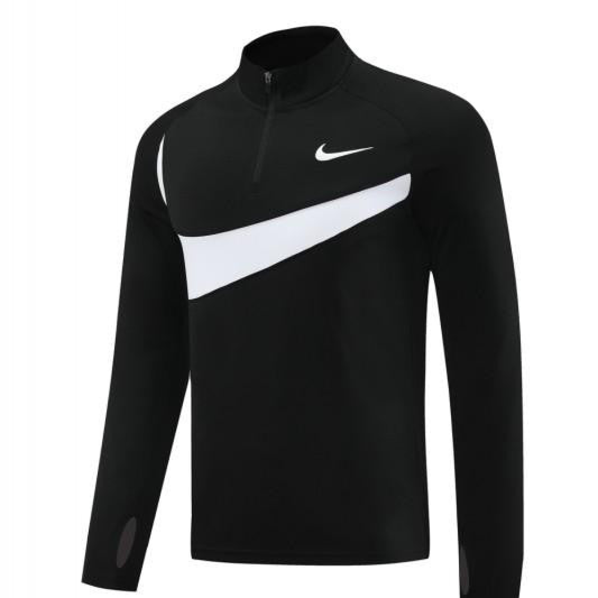 2024 Nike Black/White Half Zipper Jacket+Pants