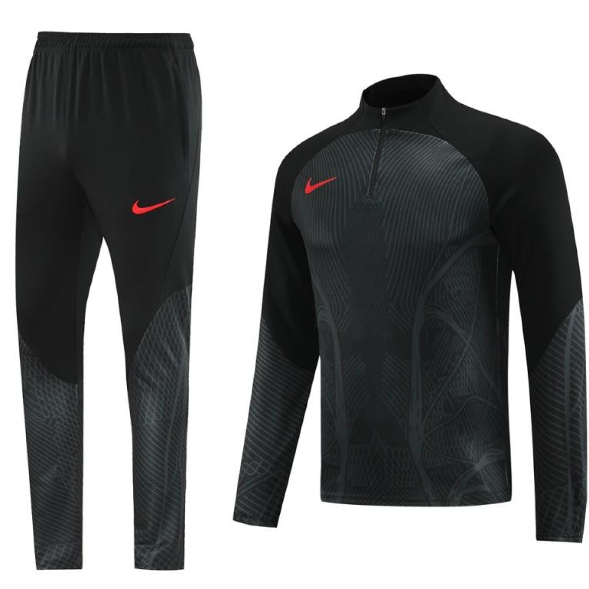 2024 Nike Black Half Zipper Jacket+Pants