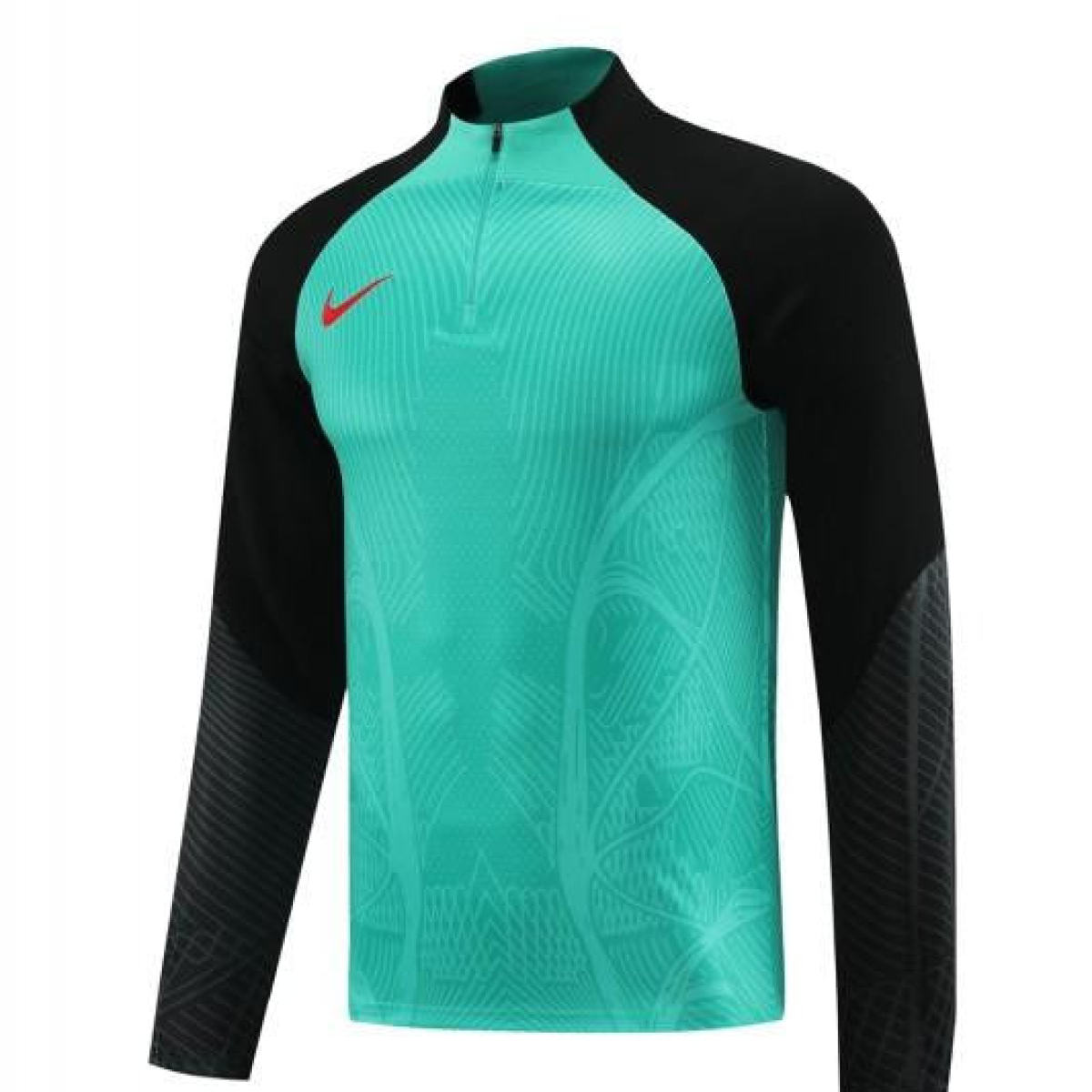 2024 Nike Green/Black Half Zipper Jacket+Pants