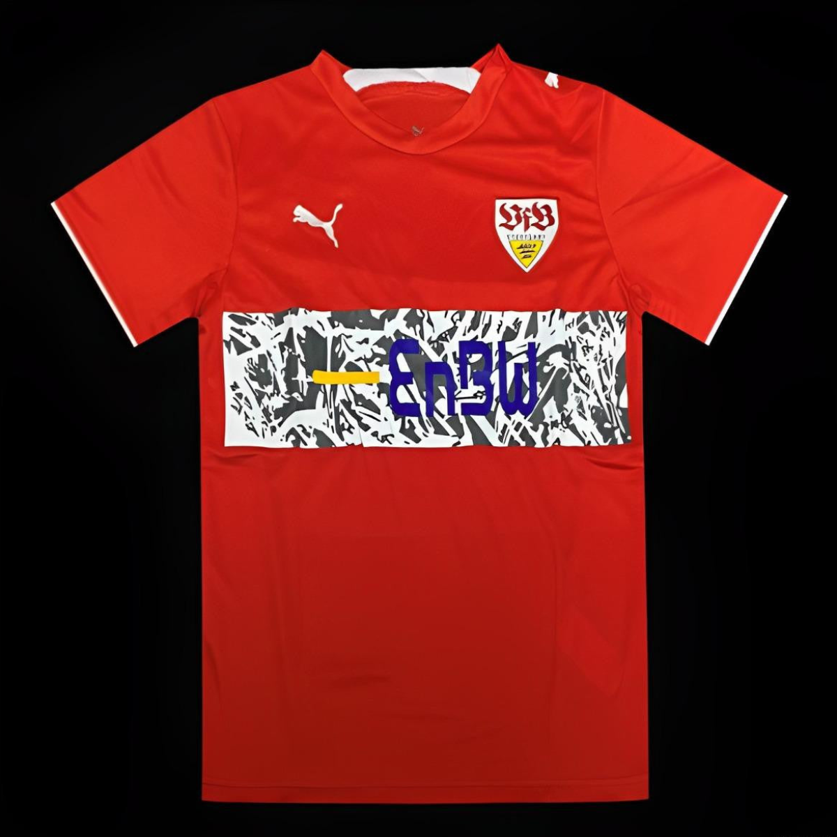 Retro 06/07 VfB Stuttgart Away Red Jersey