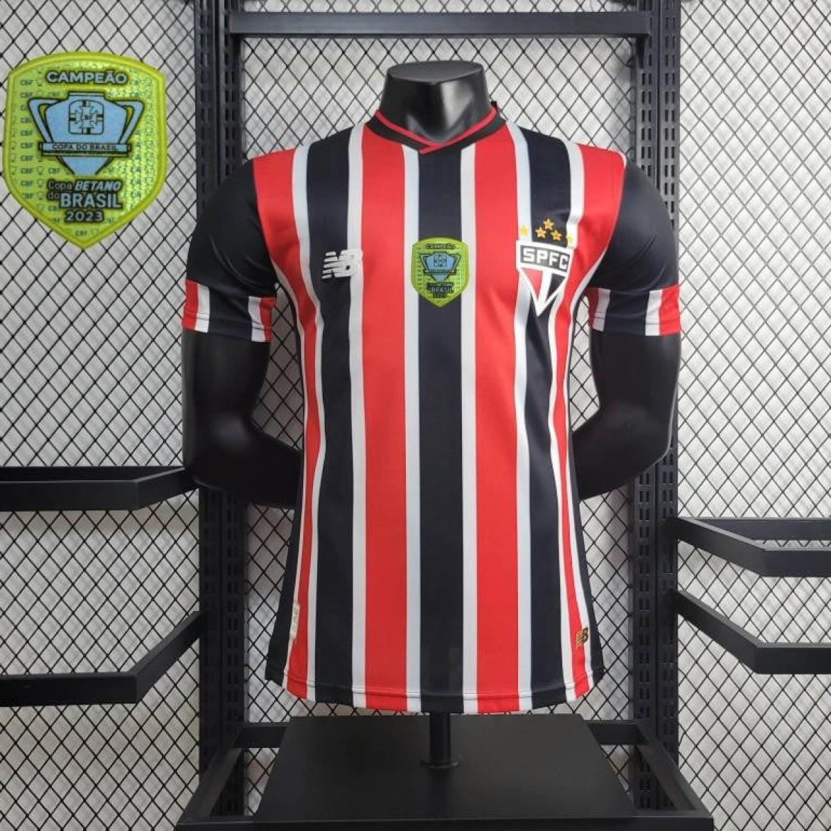 Player Version 2024/25 Sao Paulo Away Jersey + All Sponsored and Chest Patch