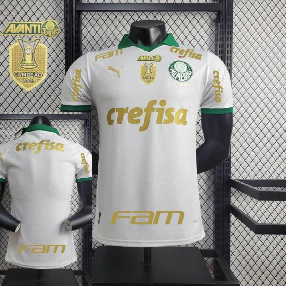 Player Version 24/25 Palmeiras Away Jersey + All Sponsors and Chest Patch