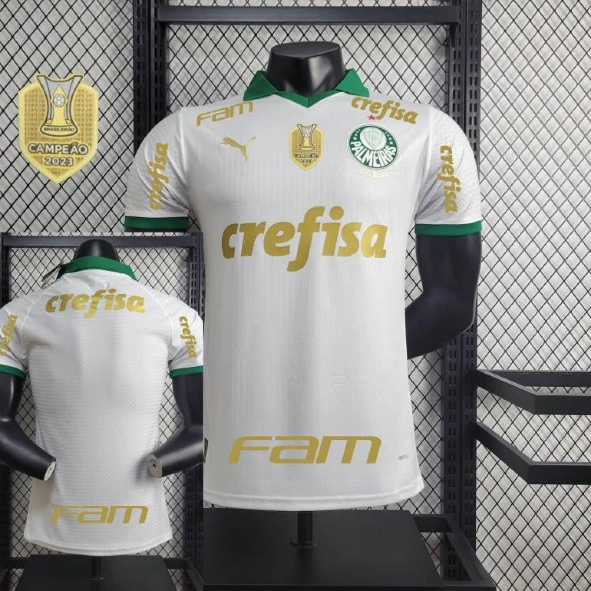Player Version 24/25 Palmeiras Away Jersey + All Sponsors and Chest Patch