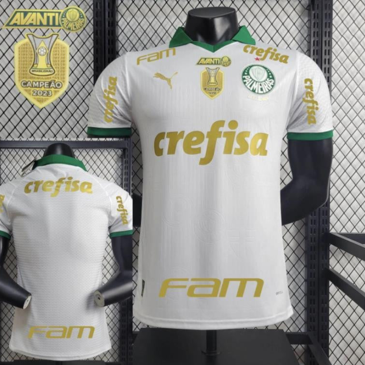 Player Version 24/25 Palmeiras Away Jersey + All Sponsors and Chest Patch