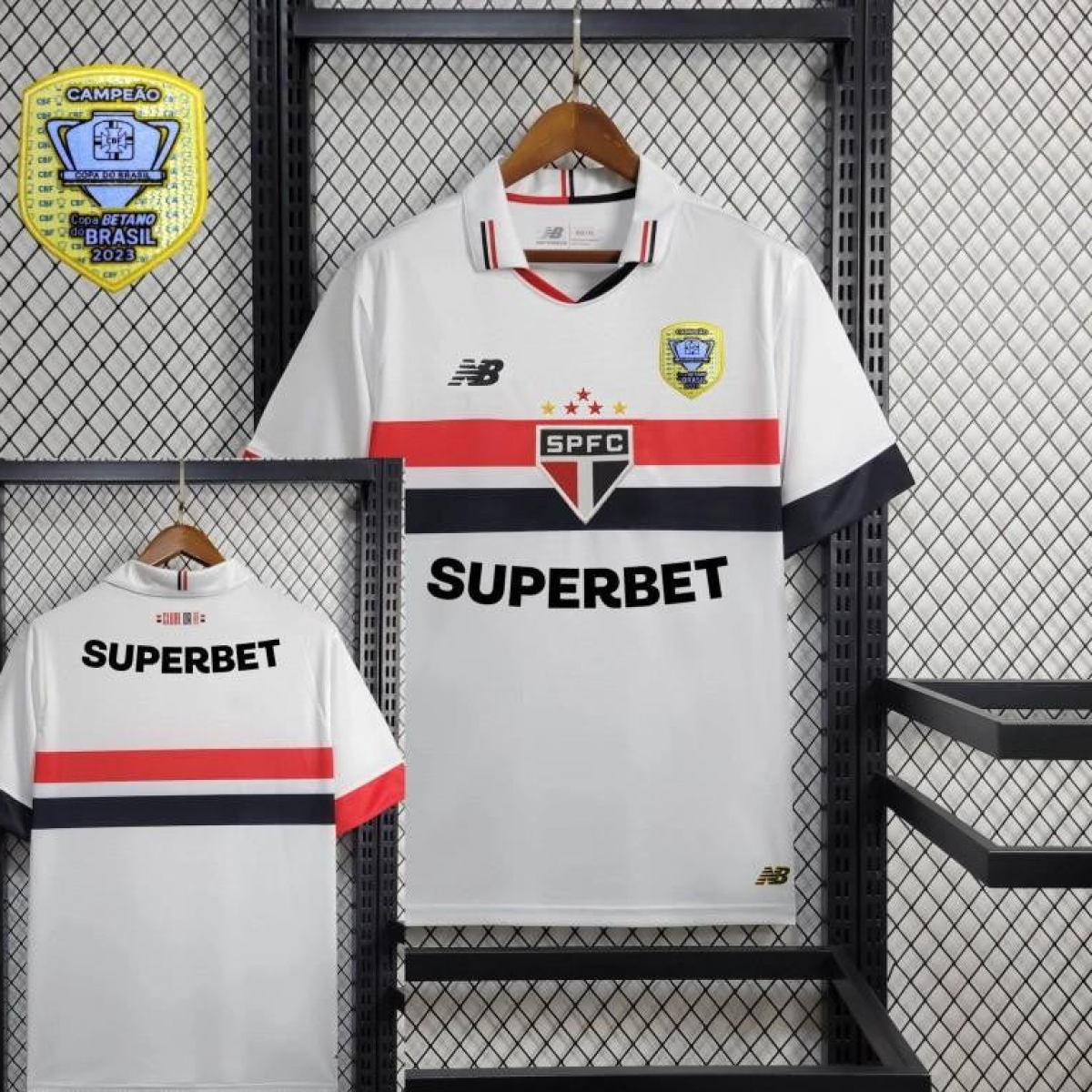 24/25 Sao Paulo Home Jersey + All Sponsors