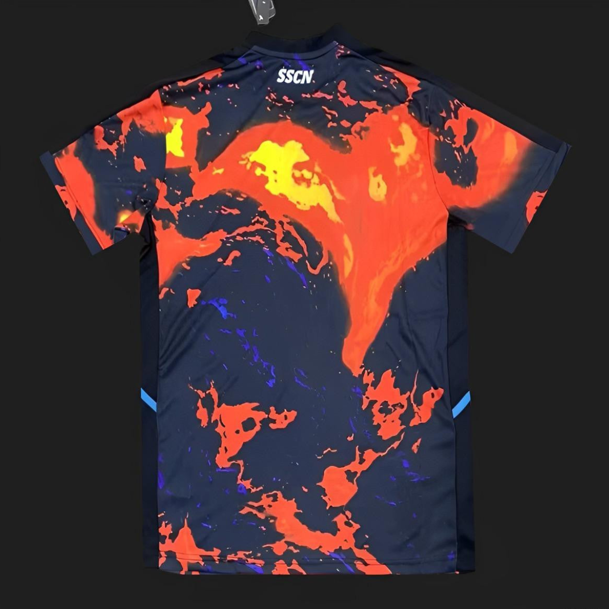 24/25 EA7 Napoli 2024 Pre-Match bright Red Volcanic Lava Pattern Jersey