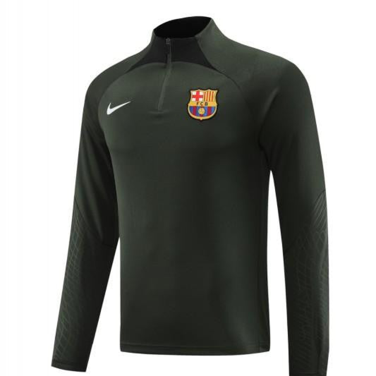 23/24 Barcelona Dark Green Half Zipper Jacket+Pants