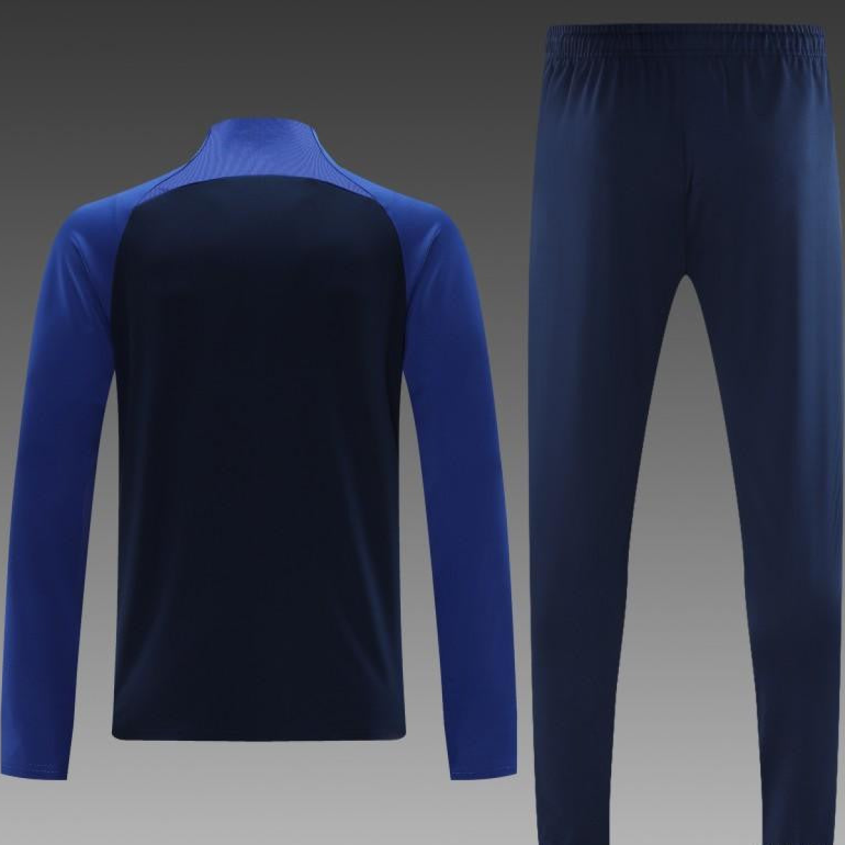 23/24 Al-Nassr Black/Blue Half Zipper Jacket +Pants