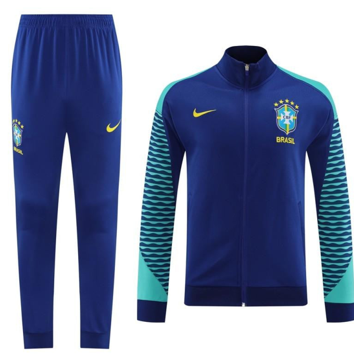 23/24 Brazil Blue Full Zipper Jacket+Pants