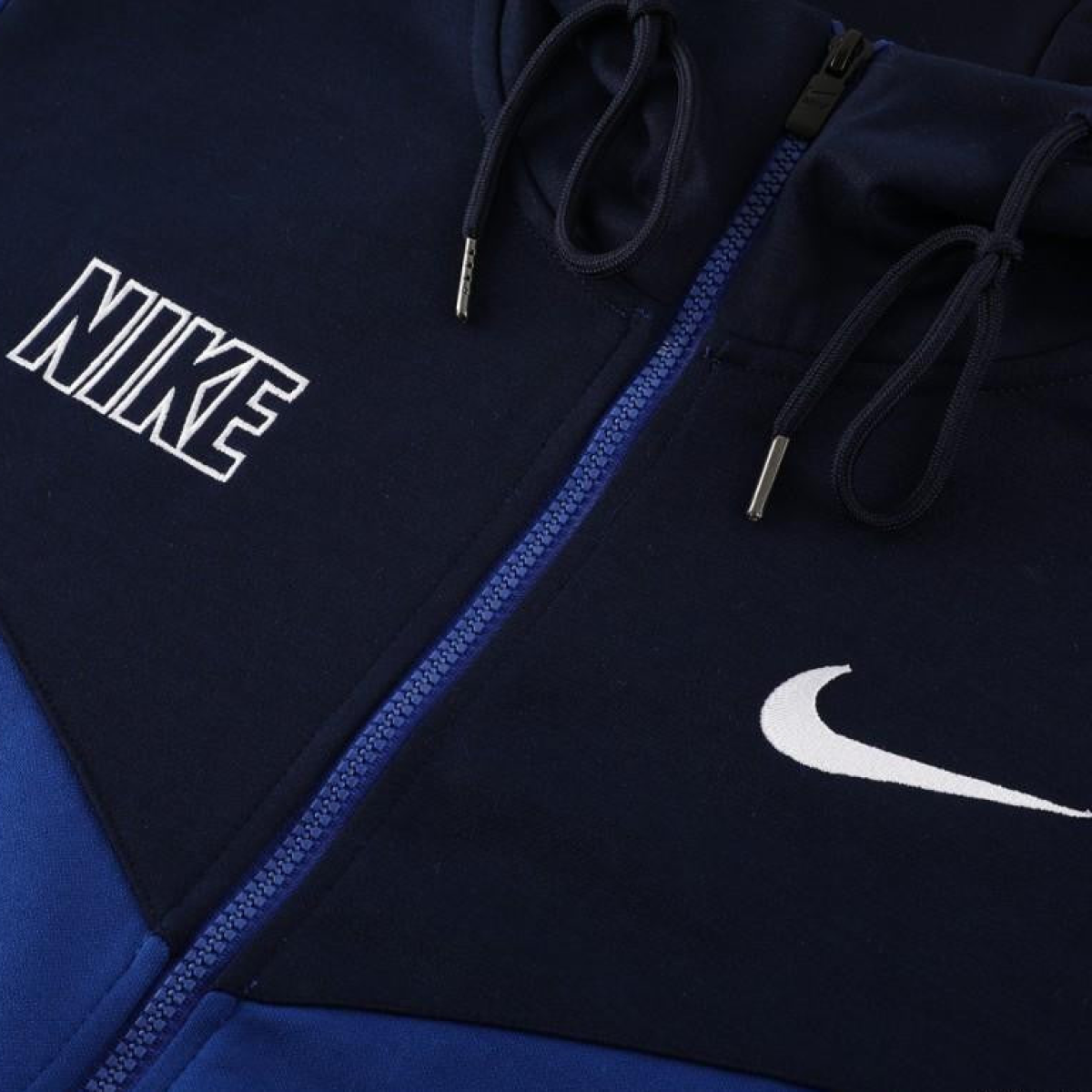 23/24 NIKE Black/Blue Full Zipper Hooide Jacket+Pants