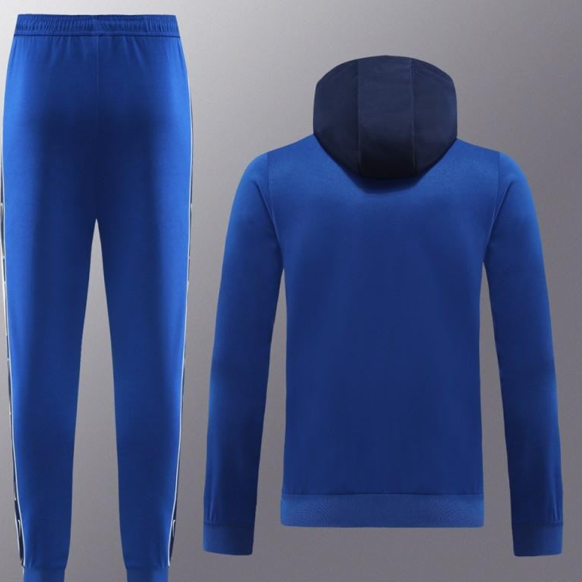 23/24 NIKE Black/Blue Full Zipper Hooide Jacket+Pants