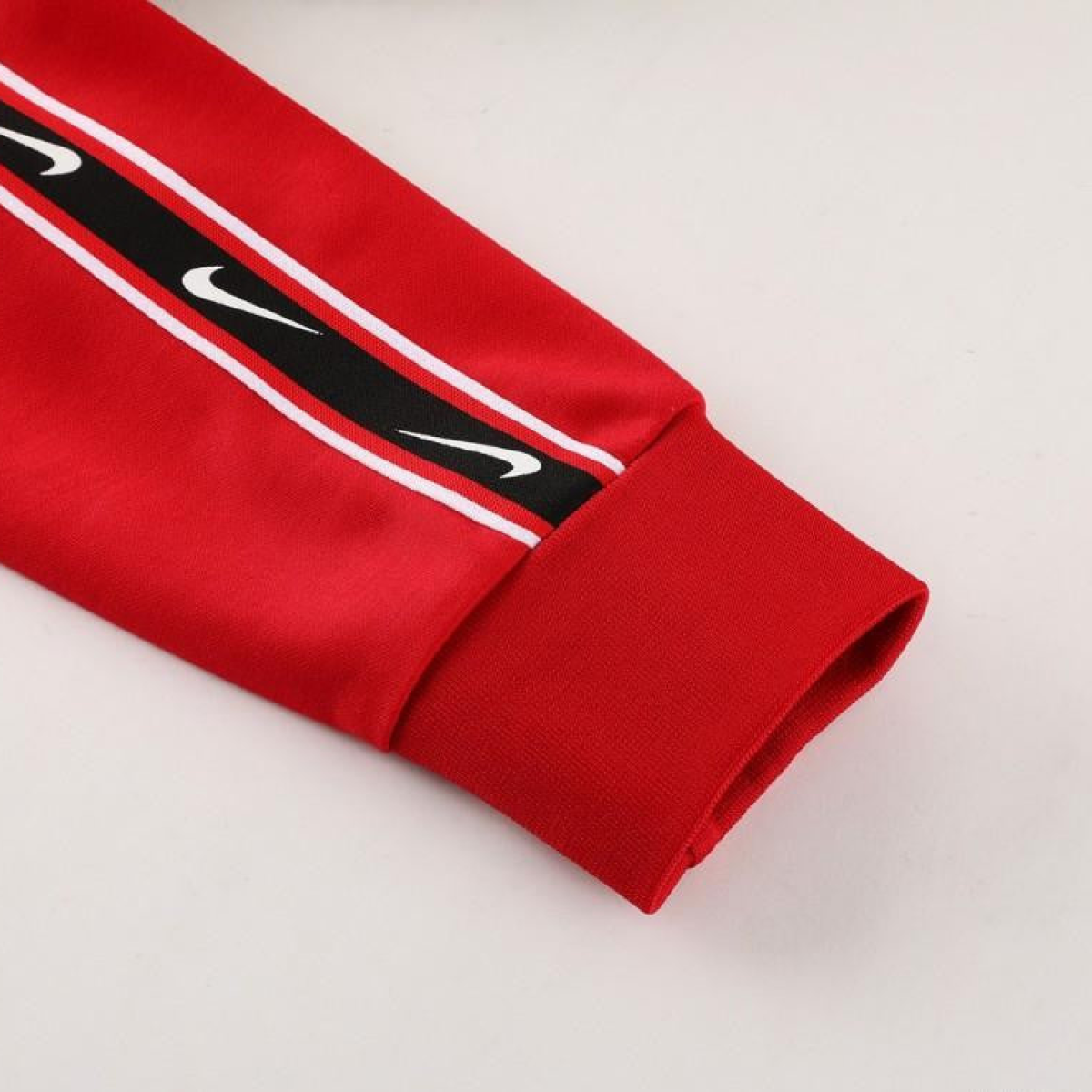 23/24 NIKE Black/Red Full Zipper Hooide Jacket+Pants