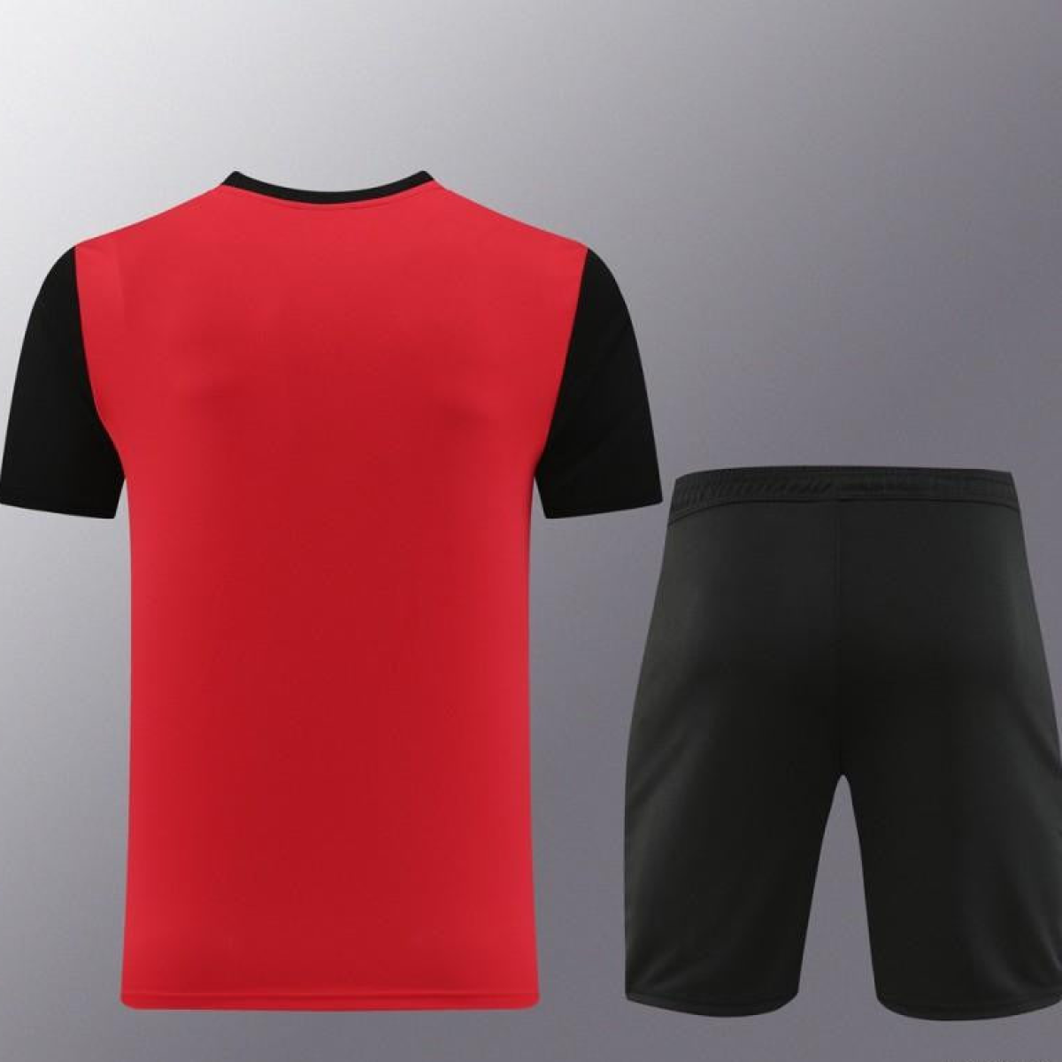 23/24 NIKE Black/Red Short Sleeve Jersey+Pants