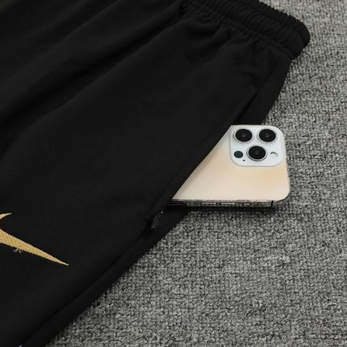 23/24 Chelsea White Black Hoodie Half Zipper Jacket+ Pants