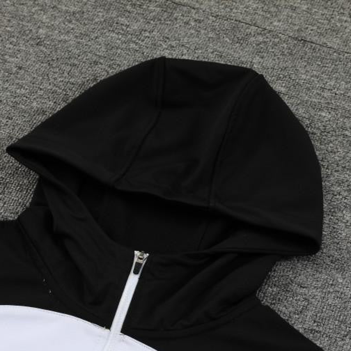 23/24 Chelsea White Black Hoodie Half Zipper Jacket+ Pants