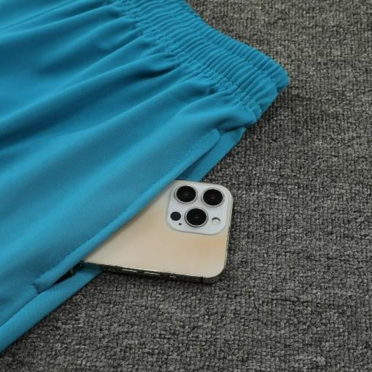 23/24 Manchester City Blue Mixed Color Half Zipper Jacket+ Pants
