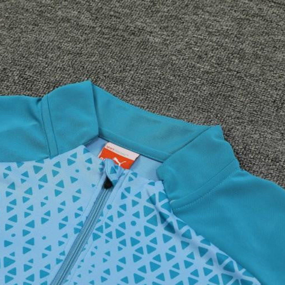 23/24 Manchester City Blue Mixed Color Half Zipper Jacket+ Pants