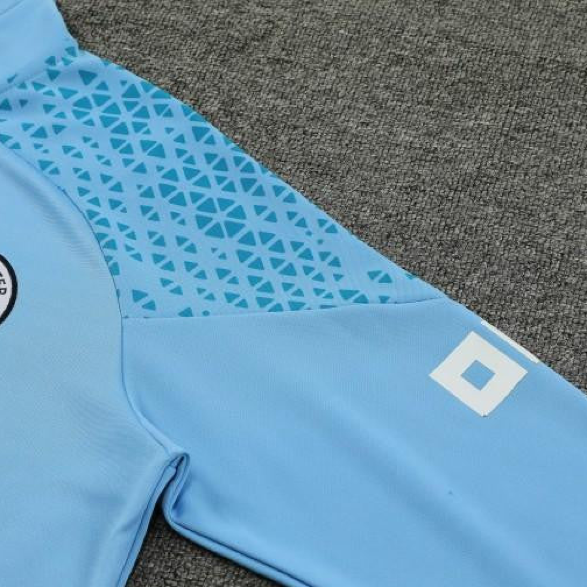 23/24 Manchester City Blue Half Zipper Jacket+ Pants