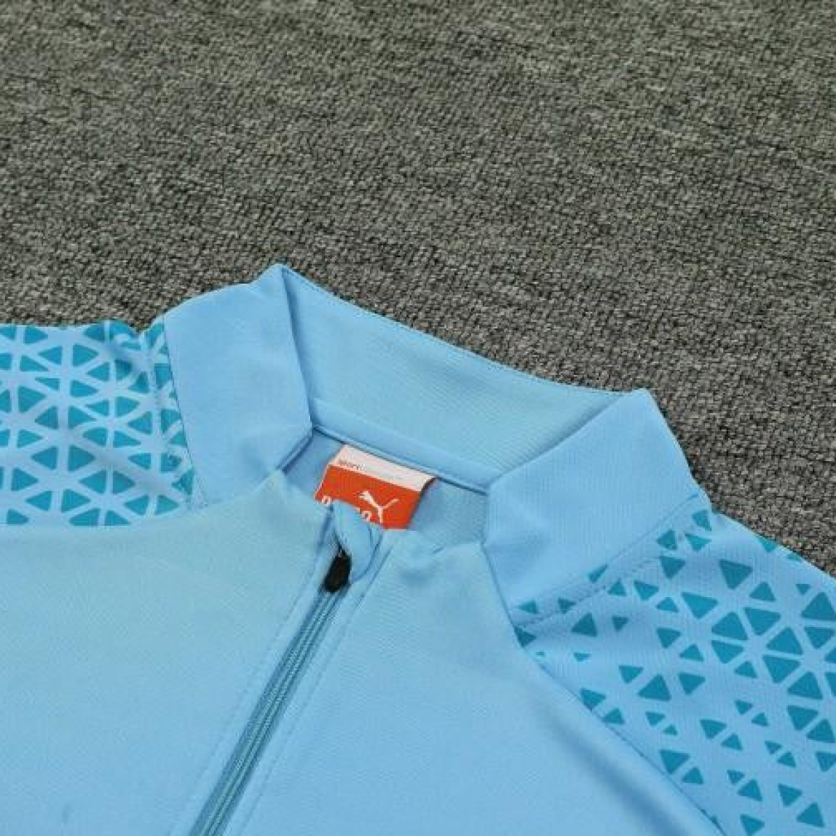 23/24 Manchester City Blue Half Zipper Jacket+ Pants