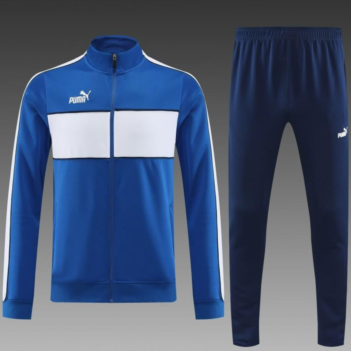 23/24 Puma Blue White Full Zipper Jacket+Pants