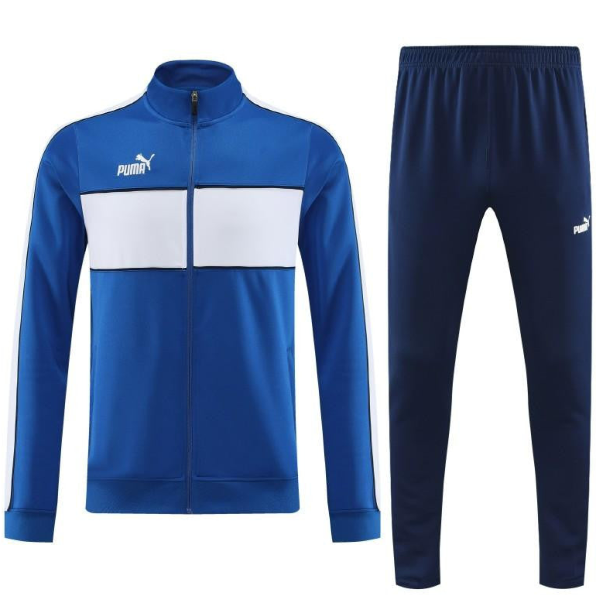 23/24 Puma Blue White Full Zipper Jacket+Pants