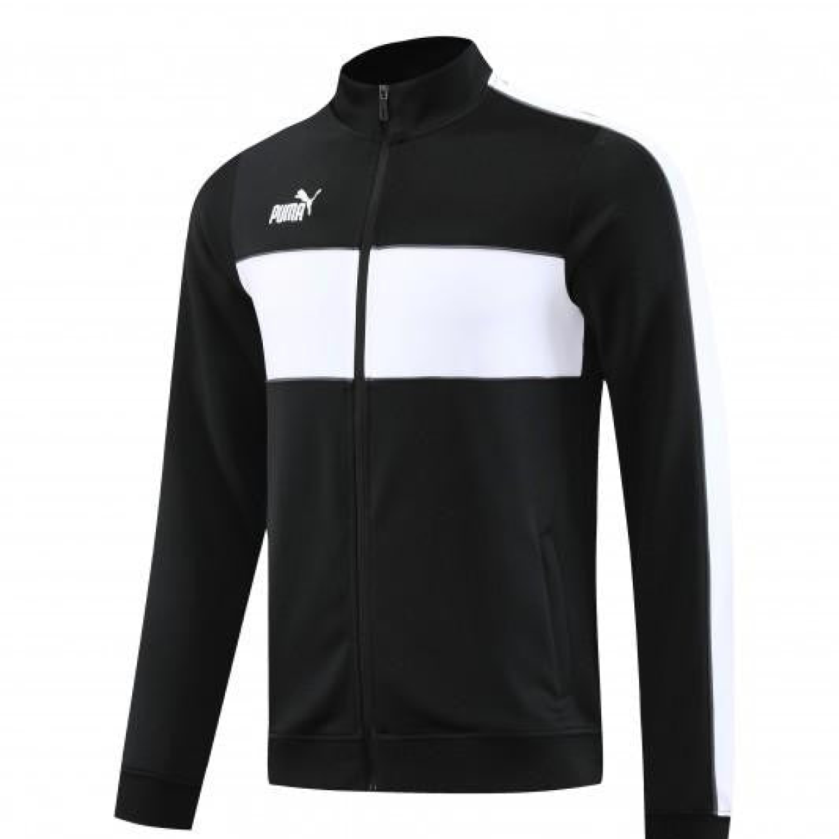 23/24 Puma Black White Full Zipper Jacket+Pants