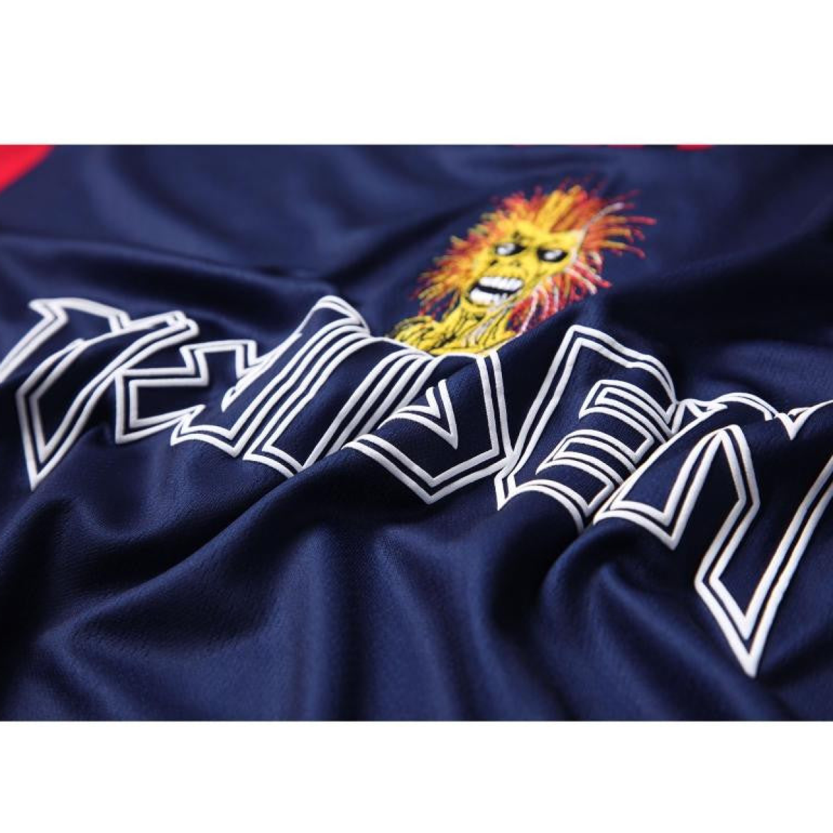 Retro 98/99 West Ham United x Iron Maiden Long Sleeve Navy Jersey