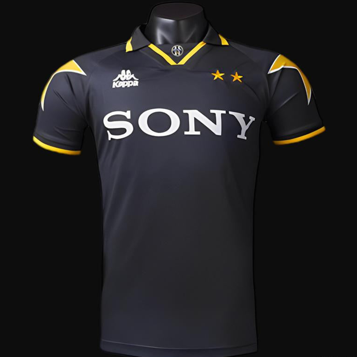 Retro 95/96 Juventus Third Black Jersey