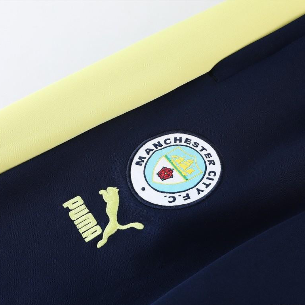 23/24 Manchester City Yellow Full Zipper Jacket +Pants