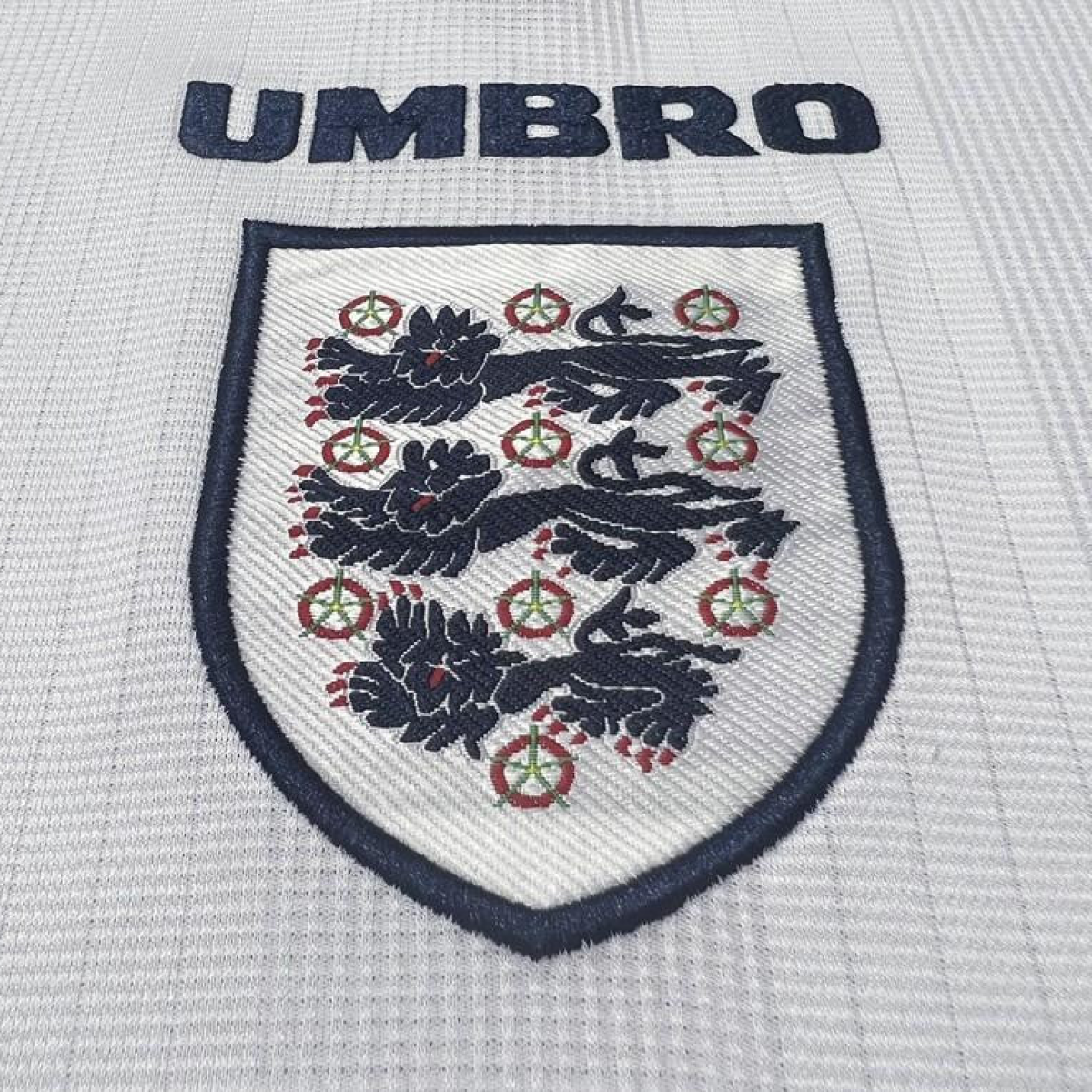 Retro 1996 England Home Soccer Jersey