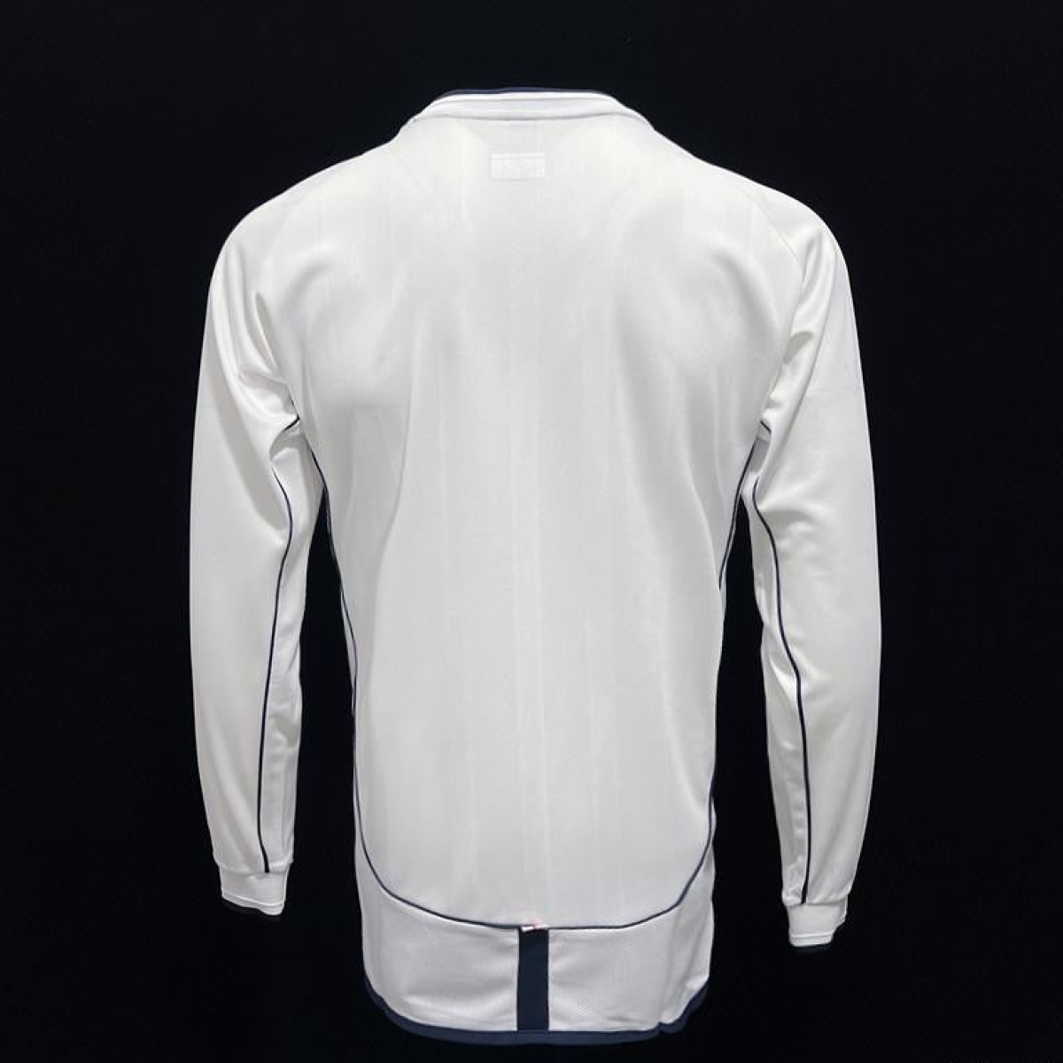 Long Sleeve Retro 2002 England Home Soccer Jersey