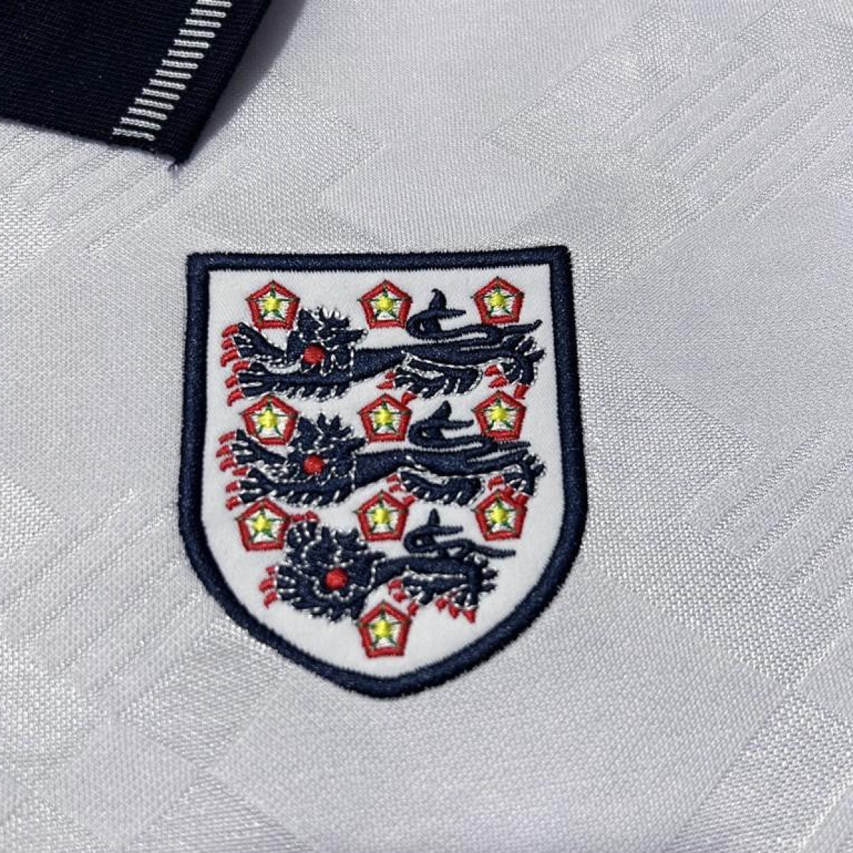 Retro 1990 England Home Soccer Jersey