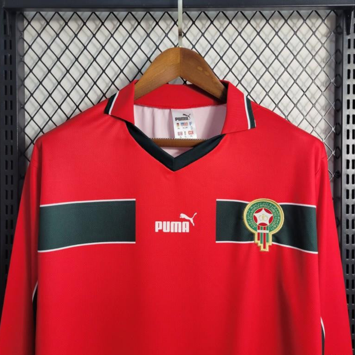 Retro Long-sleeved 1998 Morocco Third Red Jersey