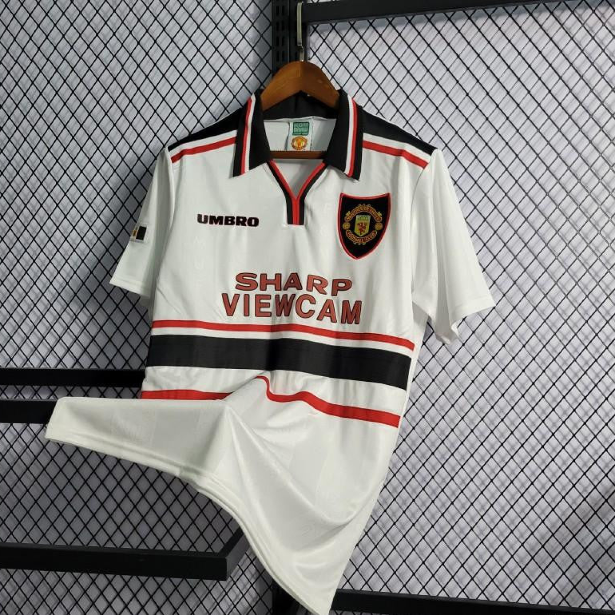 Retro 97-99 Manchester United White Jersey