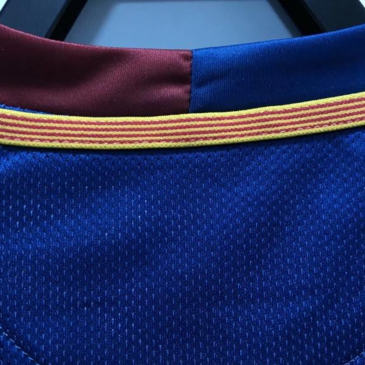 Retro 08/09 Barcelona Home Champions Version Soccer Jersey