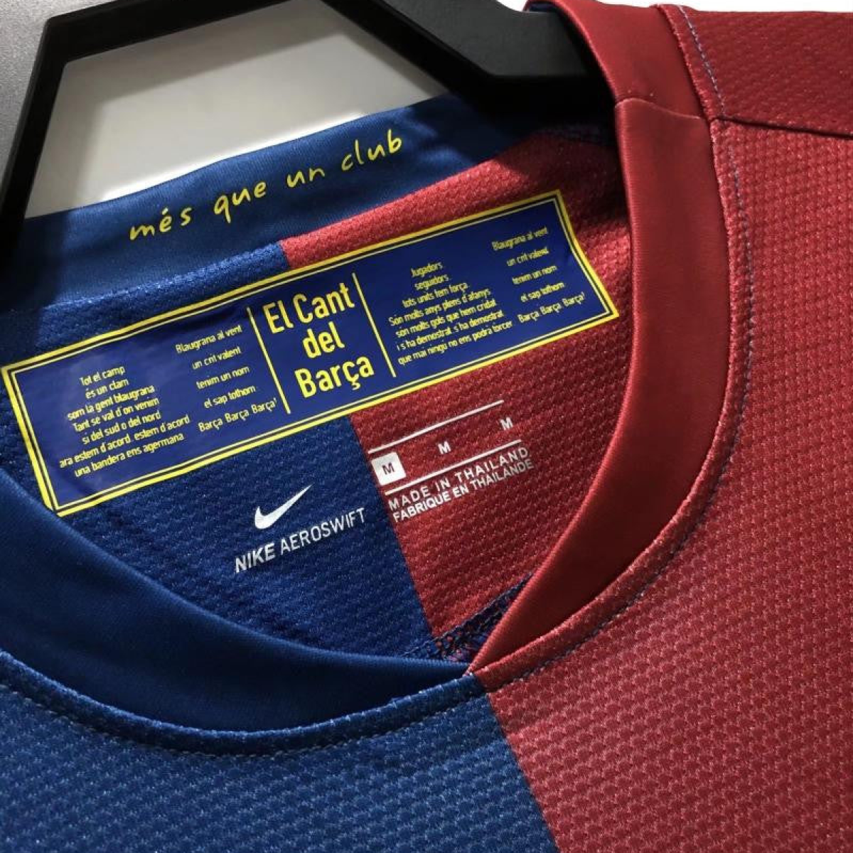 Retro 08/09 Barcelona Home Champions Version Soccer Jersey
