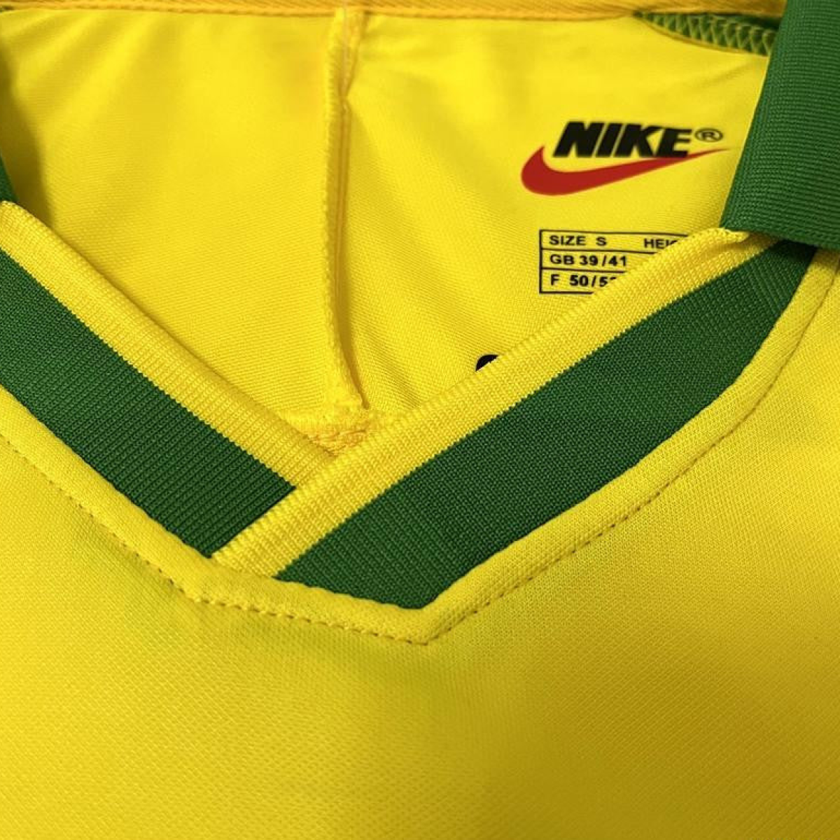 Retro 1997 Brazil Home Soccer Jersey