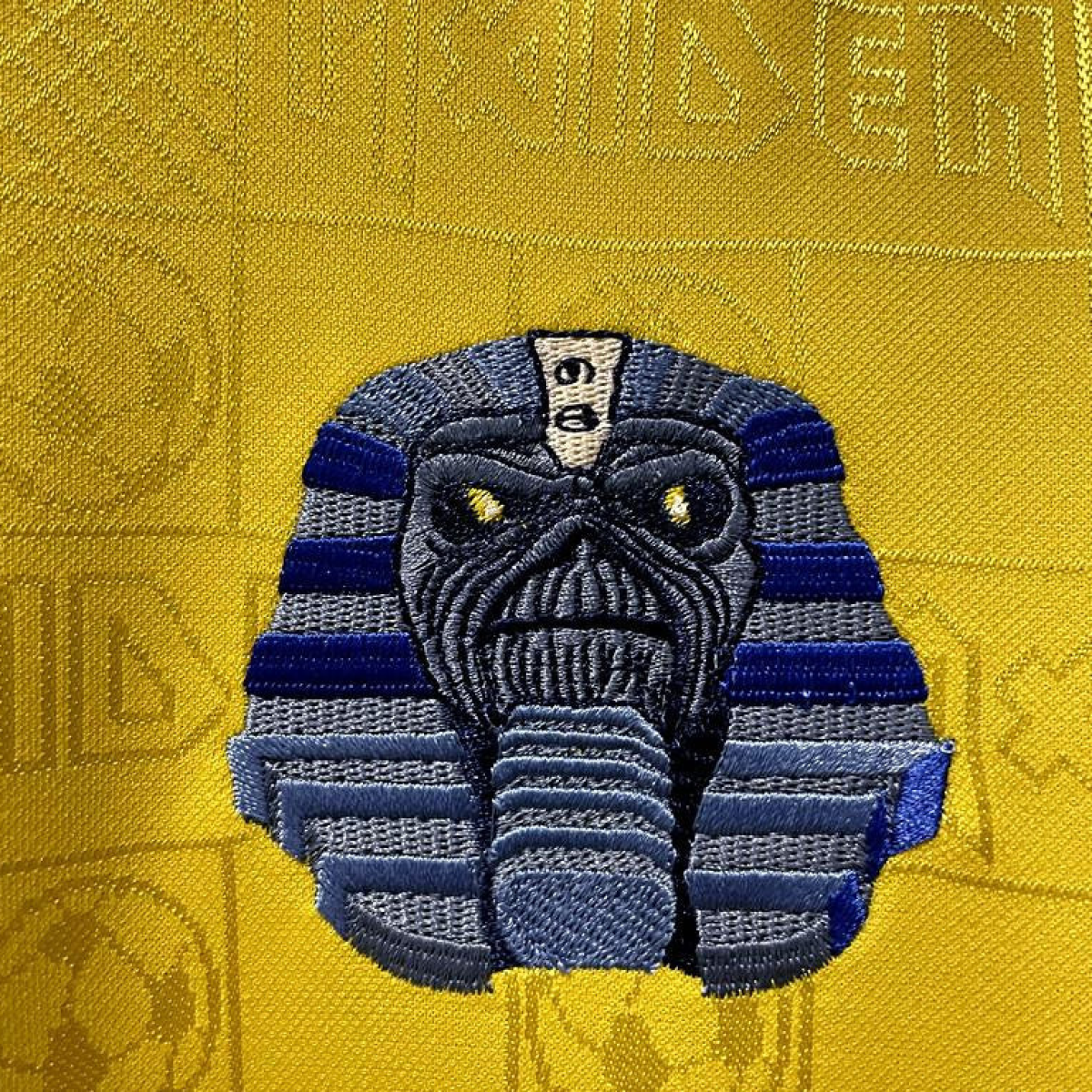 Retro 2008 West Ham Iron Maiden Yellow Jersey