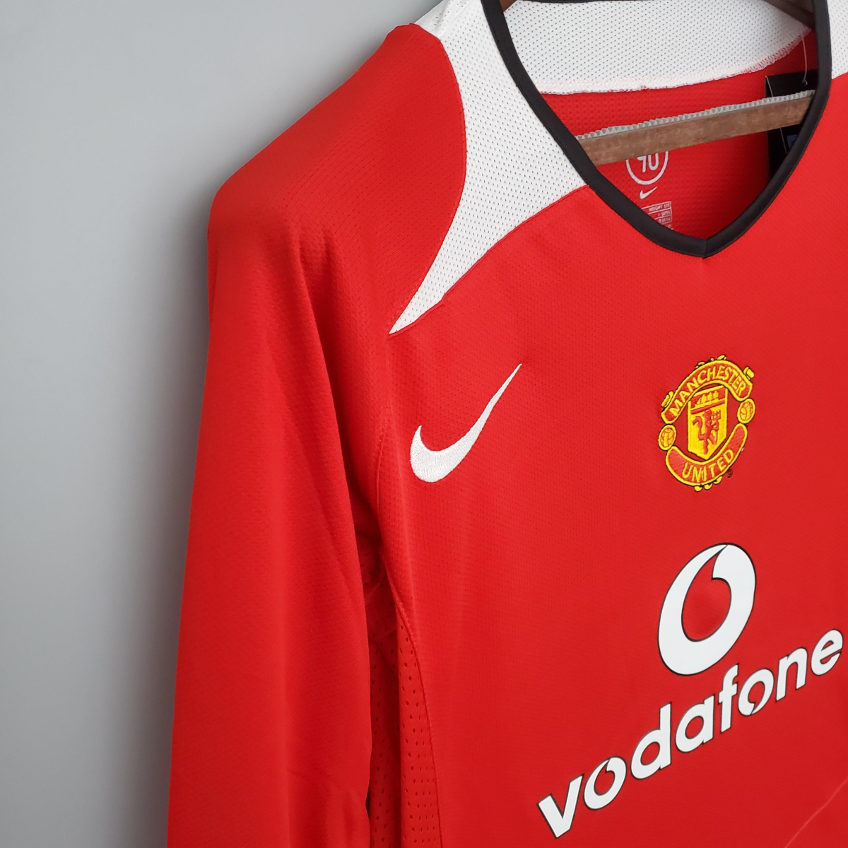 Retro Manchester United long sleeve 04/06 home Soccer Jersey