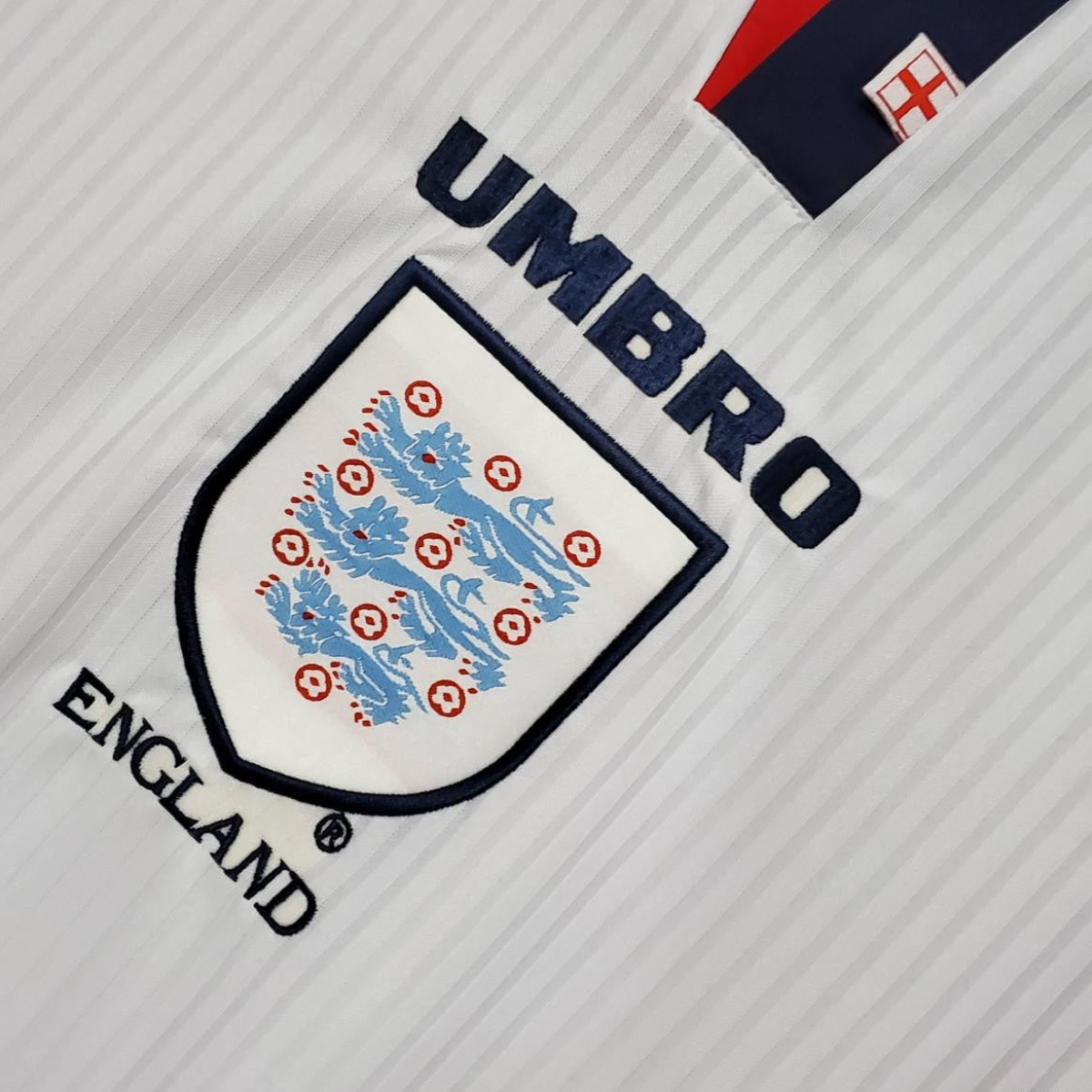 Retro Long Sleeve 1998 England home Soccer Jersey