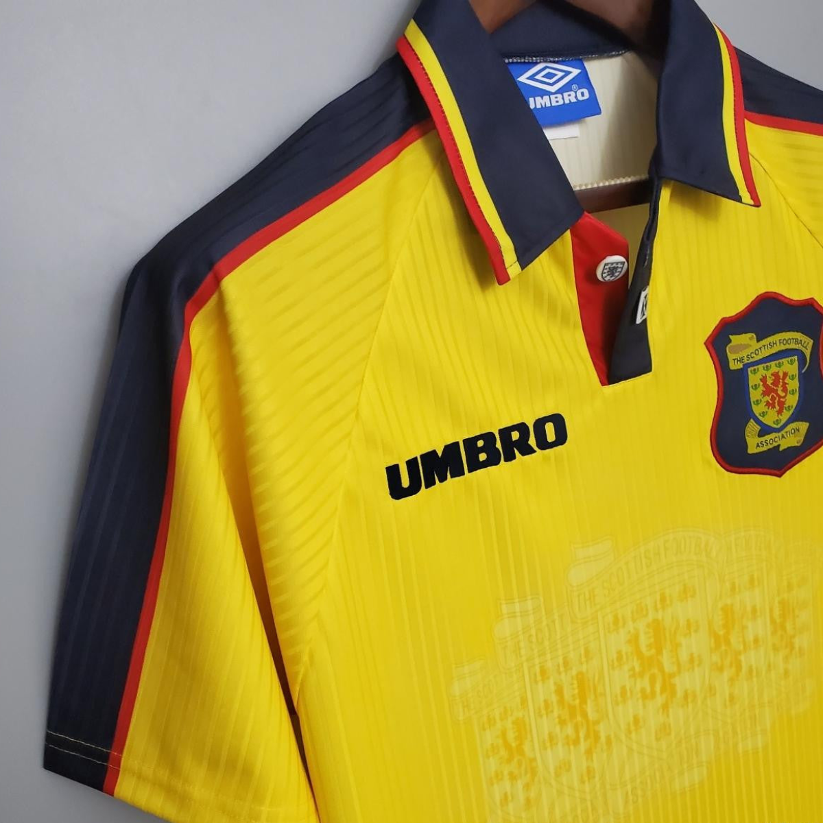 Retro Scotland 96/98 Yellow Soccer Jersey