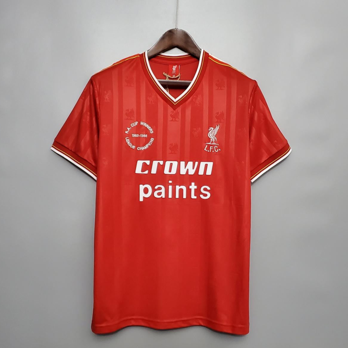 Retro 85/86 Liverpool home Soccer Jersey
