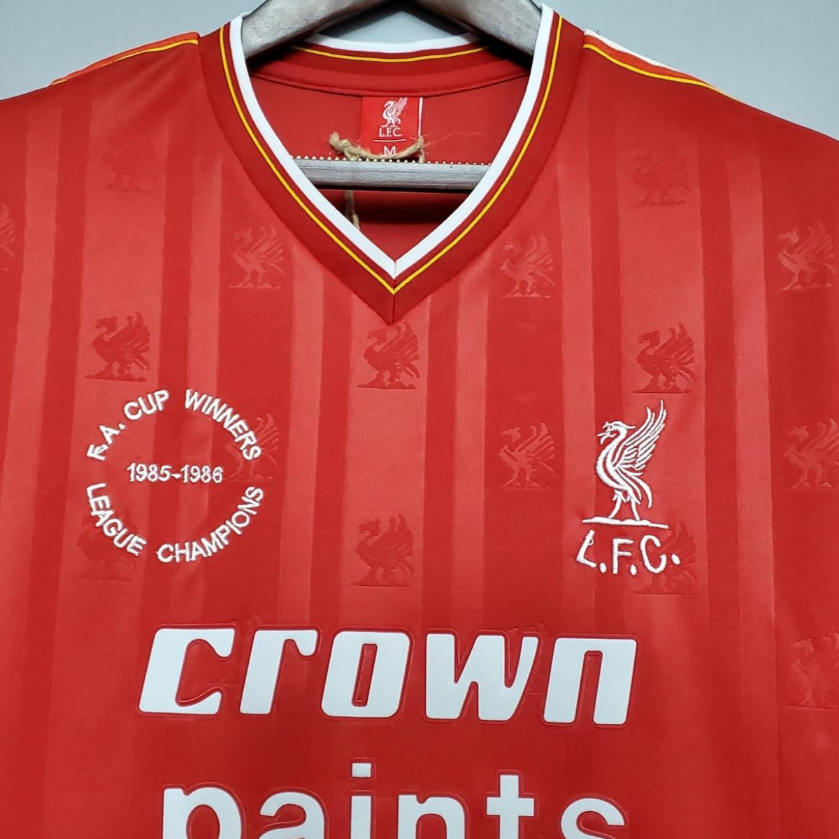 Retro 85/86 Liverpool home Soccer Jersey