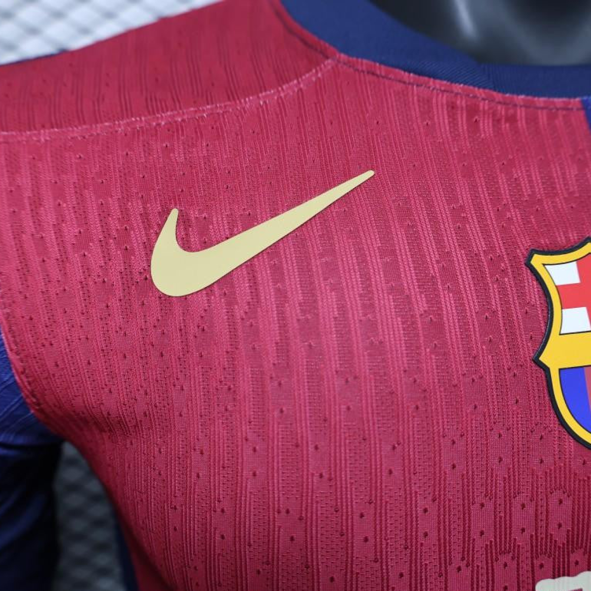 Player Version 25/26 FC Barcelona Home with Pink "T.S. 1989" Jersey