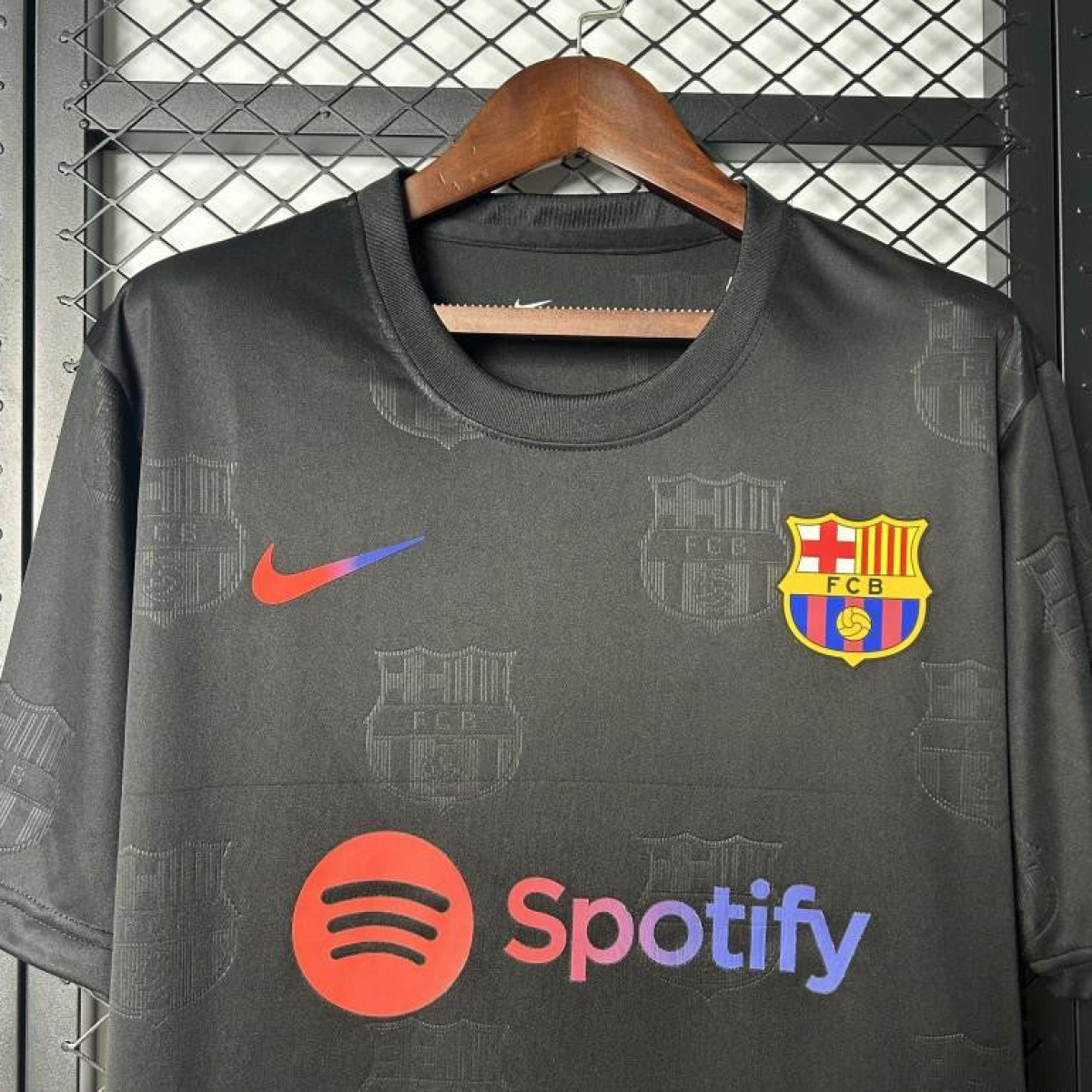25/26 FC Barcelona Black with Spotify Logo Jersey